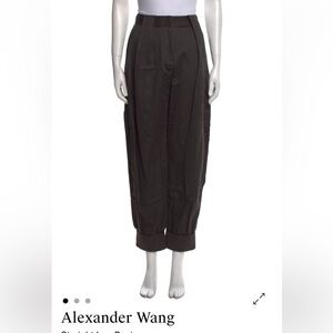 Alexander Wang Straight Leg Espresso Pants Cotton